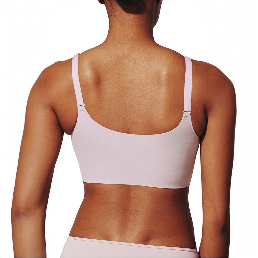 Thirdlove Adjustable Wireless Bra Light Pink Seam… - image 4